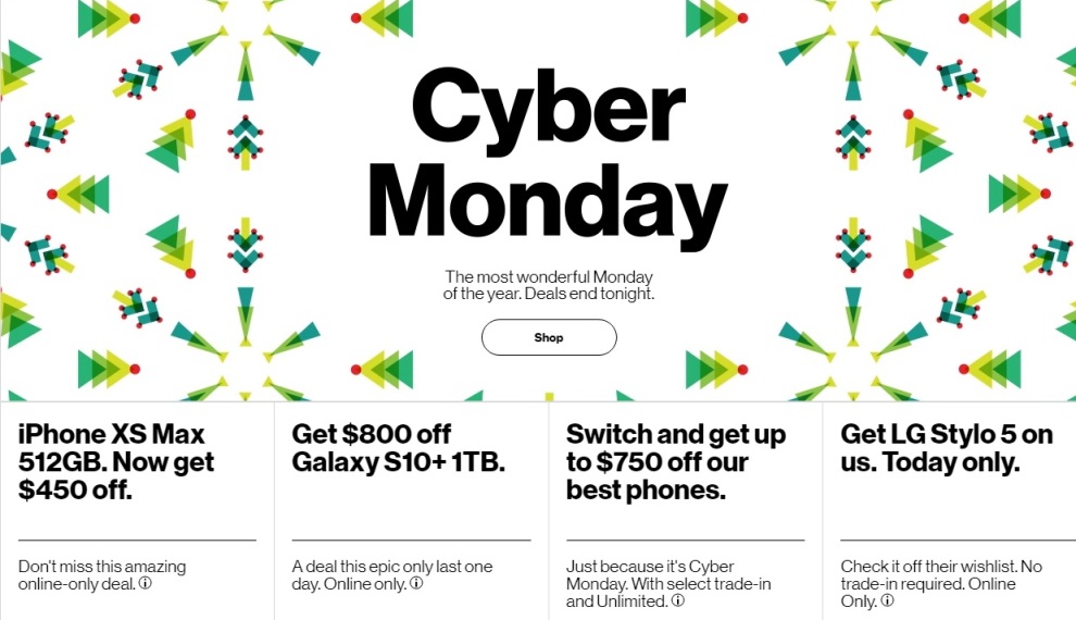 Verizon Cyber Monday 2020 Ad, Deals and Sales